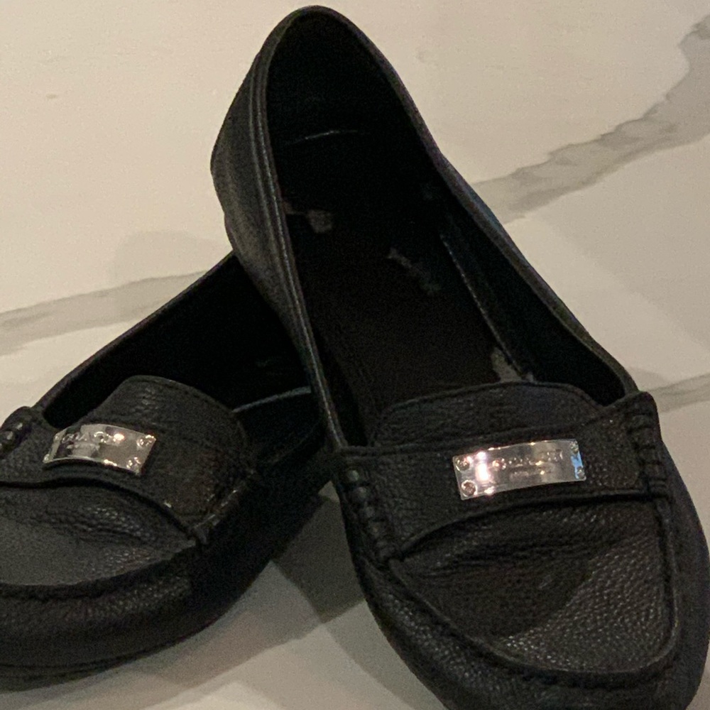 Black coach loafers